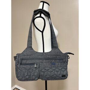 NWOT Lug East West Streetcar tote in dark heather gray